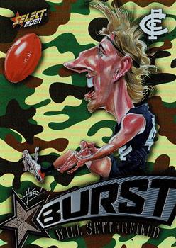 2021 Select AFL Footy Stars - Starburst Caricatures Camo #SBC12 Will Setterfield Front